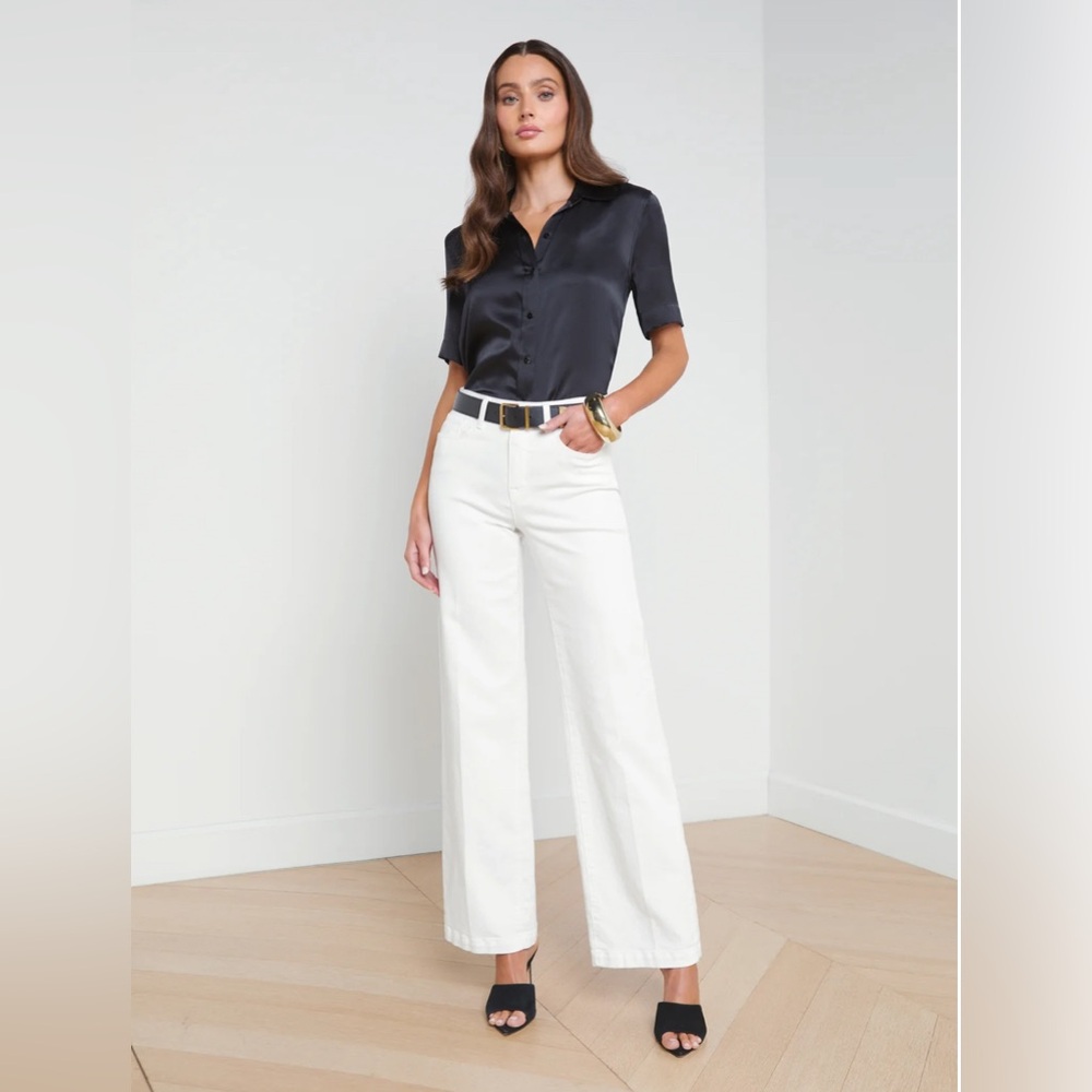 NWT L’agence Scottie Wide Leg Jean Size 27